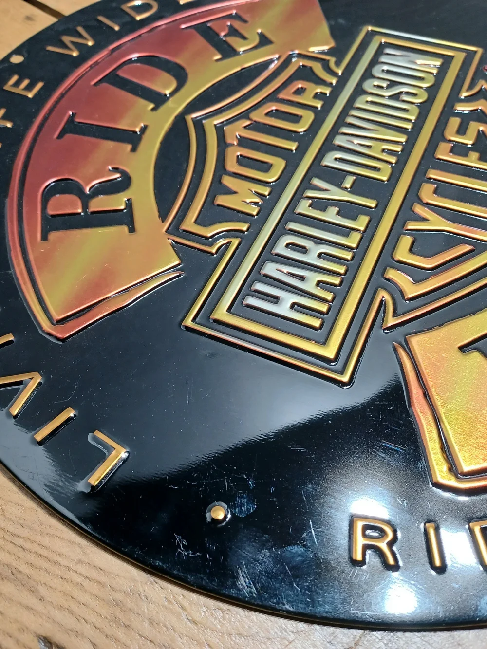 Harley-Davidson Ride Hard Motorcycle Sign 14